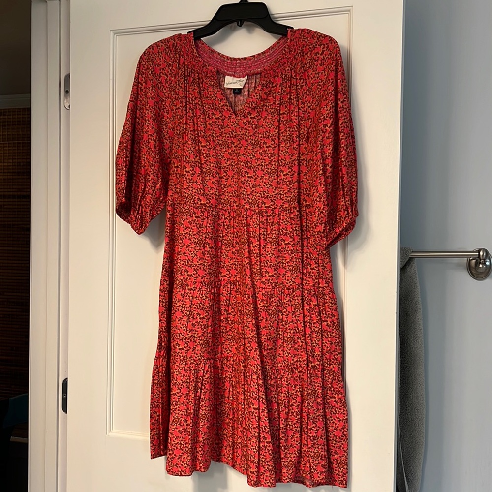Universal thread fall floral dress